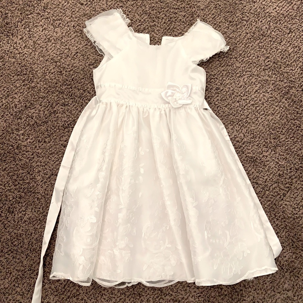 Little girls white dress